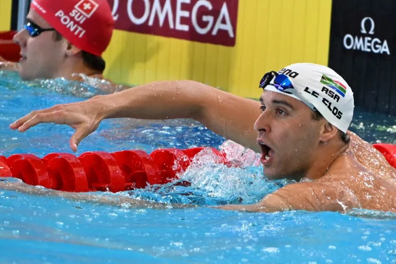 South Africa’s le Clos says home destroyed during Commonwealth record run
