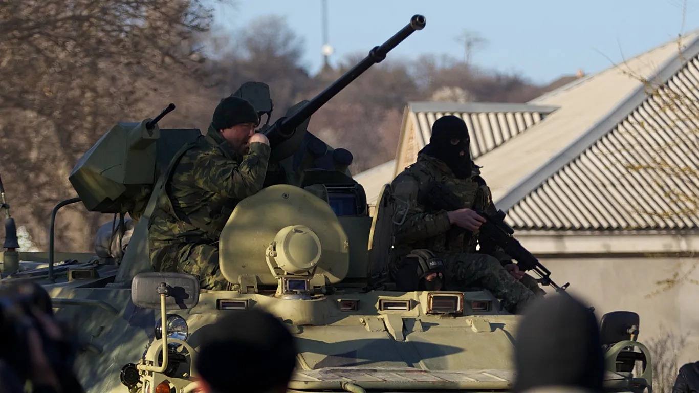Soldier kills four, including civilians, in Crimea, Moscow-installed governor says
